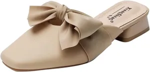 Flat Mules for Women Slip On Mules and Slides Closed Toe Backless Loafers Slippers Womens Mule Shoes Comforable Mule Heels Sandals