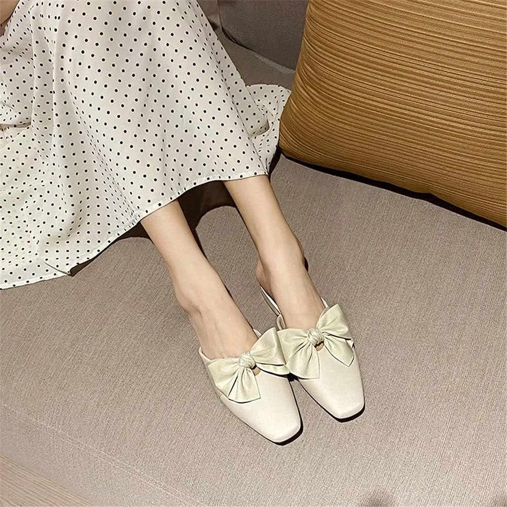 Flat Mules for Women Slip On Mules and Slides Closed Toe Backless Loafers Slippers Womens Mule Shoes Comforable Mule Heels Sandals