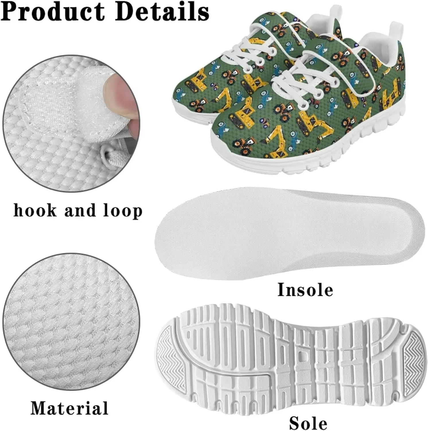 Forchrinse Capybara Print Kids Sneakers for Boys Girls Carton Running Tennis Shoes Sport Toddler Walking Sneakers Causal School Shoes Gift Birthday