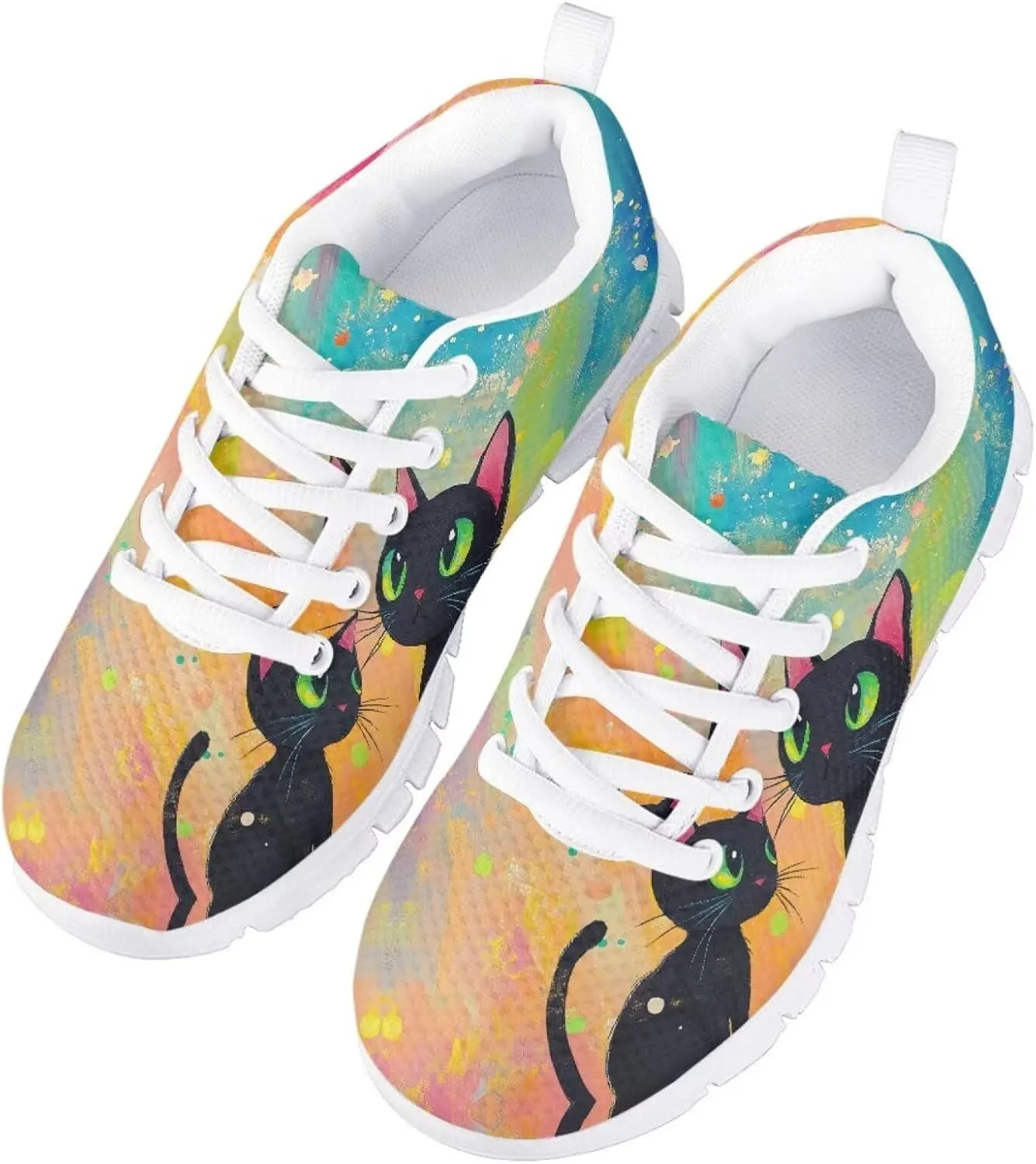 Forchrinse Kids Sneakers Boys Girls Blue Galaxy Running Tennis Walking Shoes Lightweight Breathable