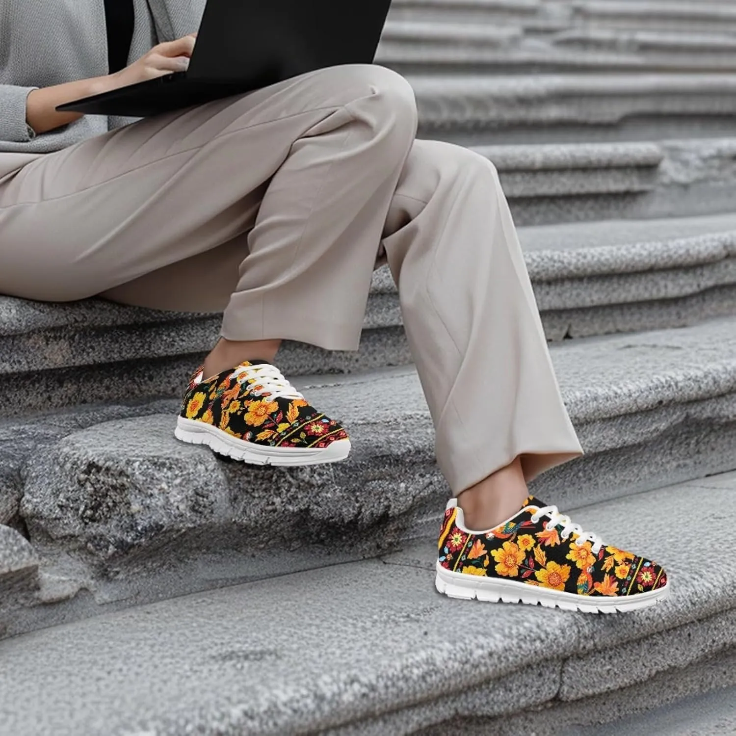 Forchrinse Mexico Splash Ink Sneakers Unisex National Walking Tennis Shoes for Women Men Festival Sneakers Lightweight