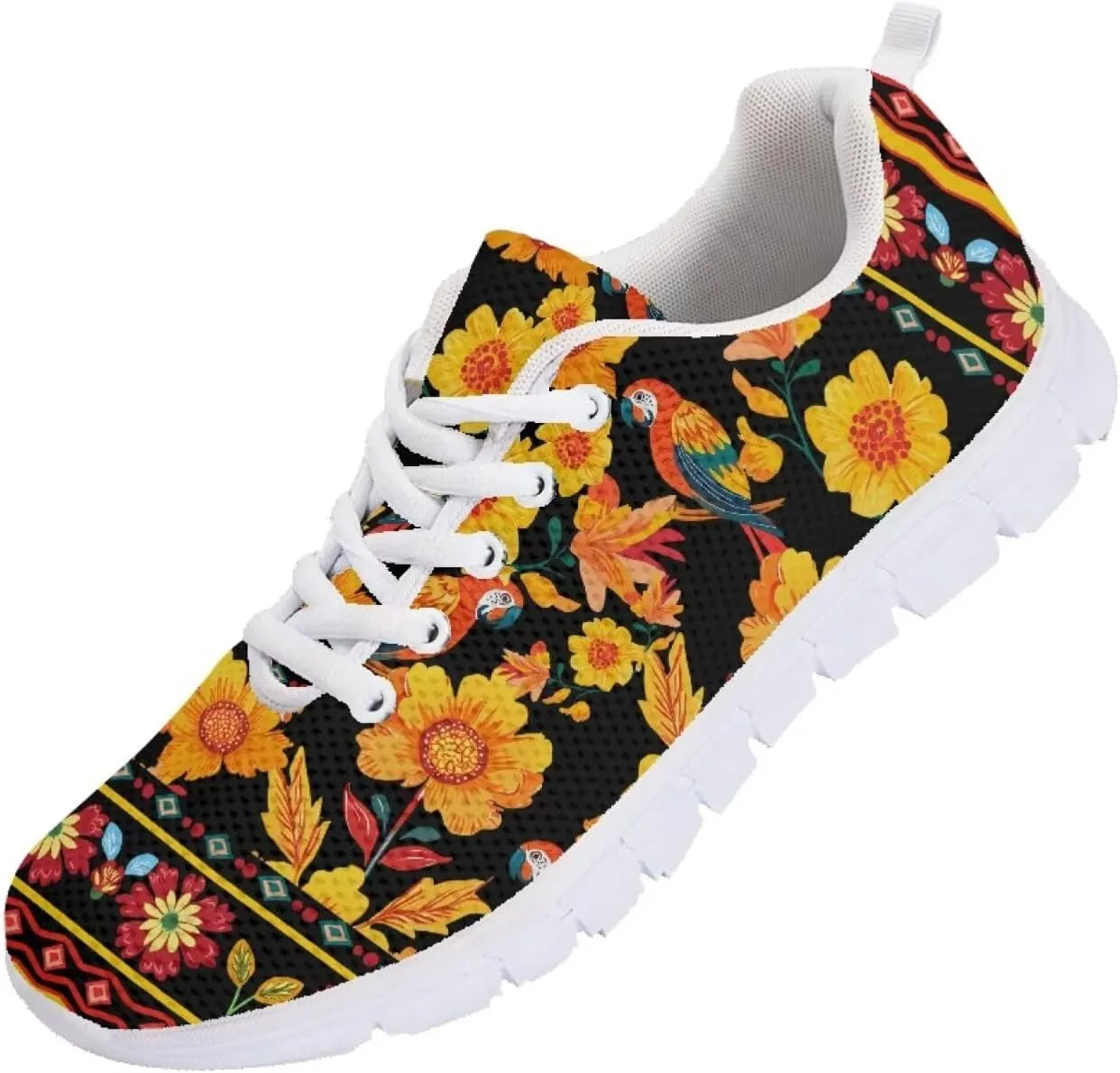 Forchrinse Mexico Splash Ink Sneakers Unisex National Walking Tennis Shoes for Women Men Festival Sneakers Lightweight