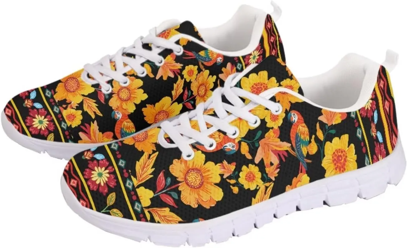 Forchrinse Mexico Splash Ink Sneakers Unisex National Walking Tennis Shoes for Women Men Festival Sneakers Lightweight