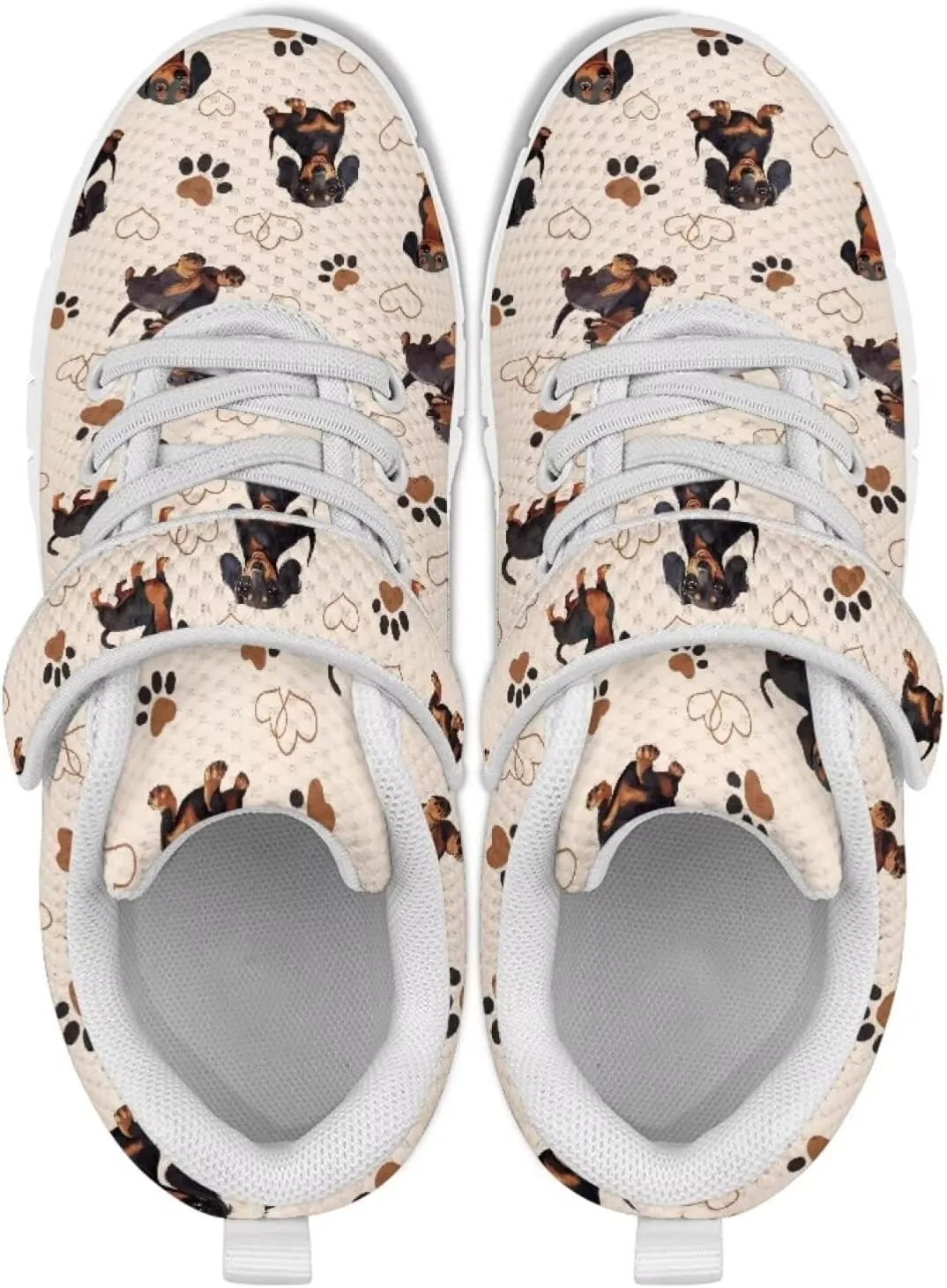 Forchrinse Tie Dye Ladybug Daisy Print Kids Sneakers for Boys Girls Ladybug Tennis Running Shoes for Little Kids Causal School Sport Sneakers Lightweight