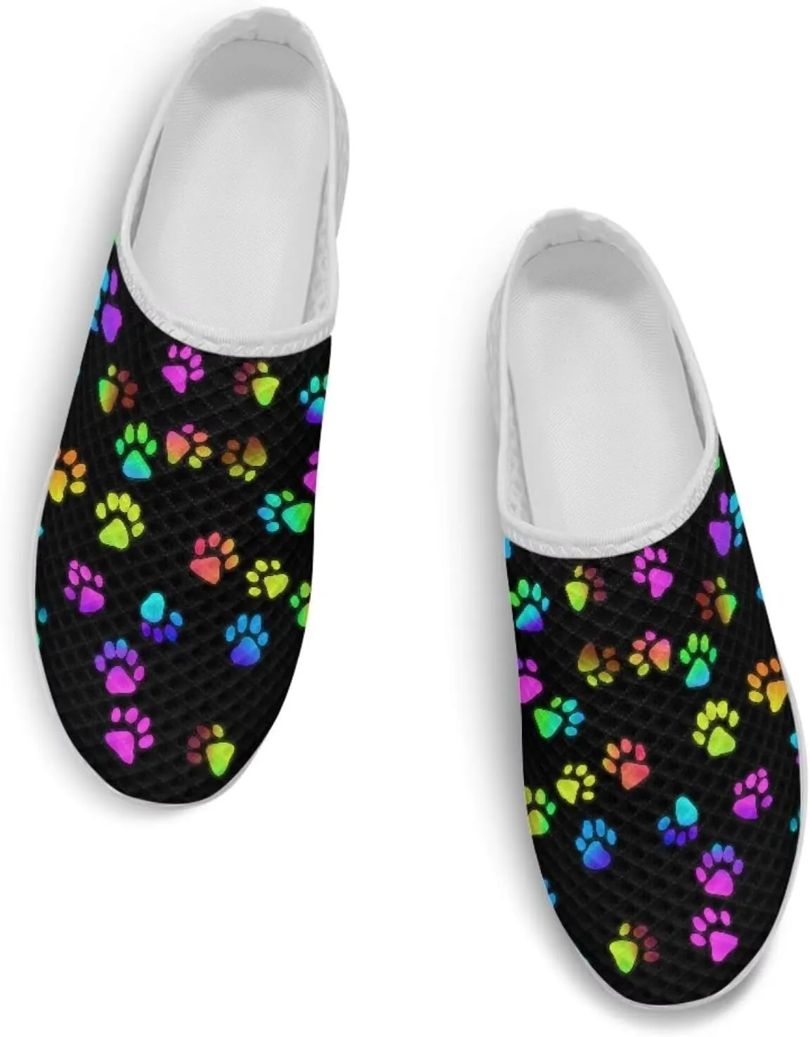 Forchrinse Women's Mules & Clogs Soft Mesh Slip on Walking Sneakers Lightweight Work Nursing Shoes US-5.5-13