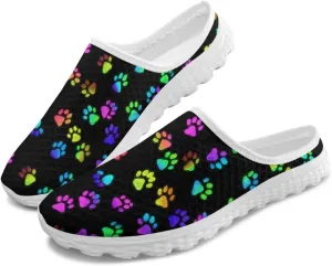Forchrinse Women's Mules & Clogs Soft Mesh Slip on Walking Sneakers Lightweight Work Nursing Shoes US-5.5-13