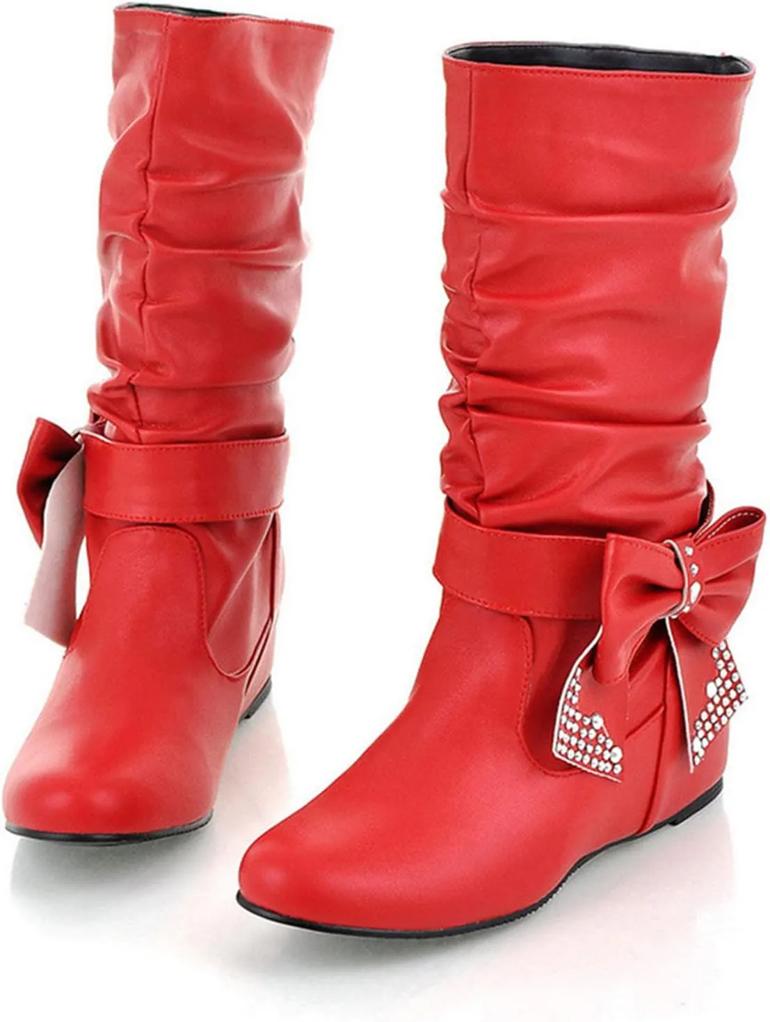 Gibobby Cowboy Boots for Women Low Heel Arch Support Boots Casual Flat Platform Short Ankle Boots Everyday Boots for Ladies 52