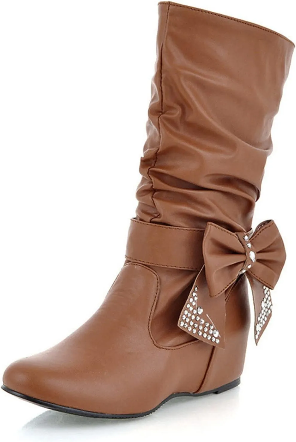 Gibobby Cowboy Boots for Women Low Heel Arch Support Boots Casual Flat Platform Short Ankle Boots Everyday Boots for Ladies 52