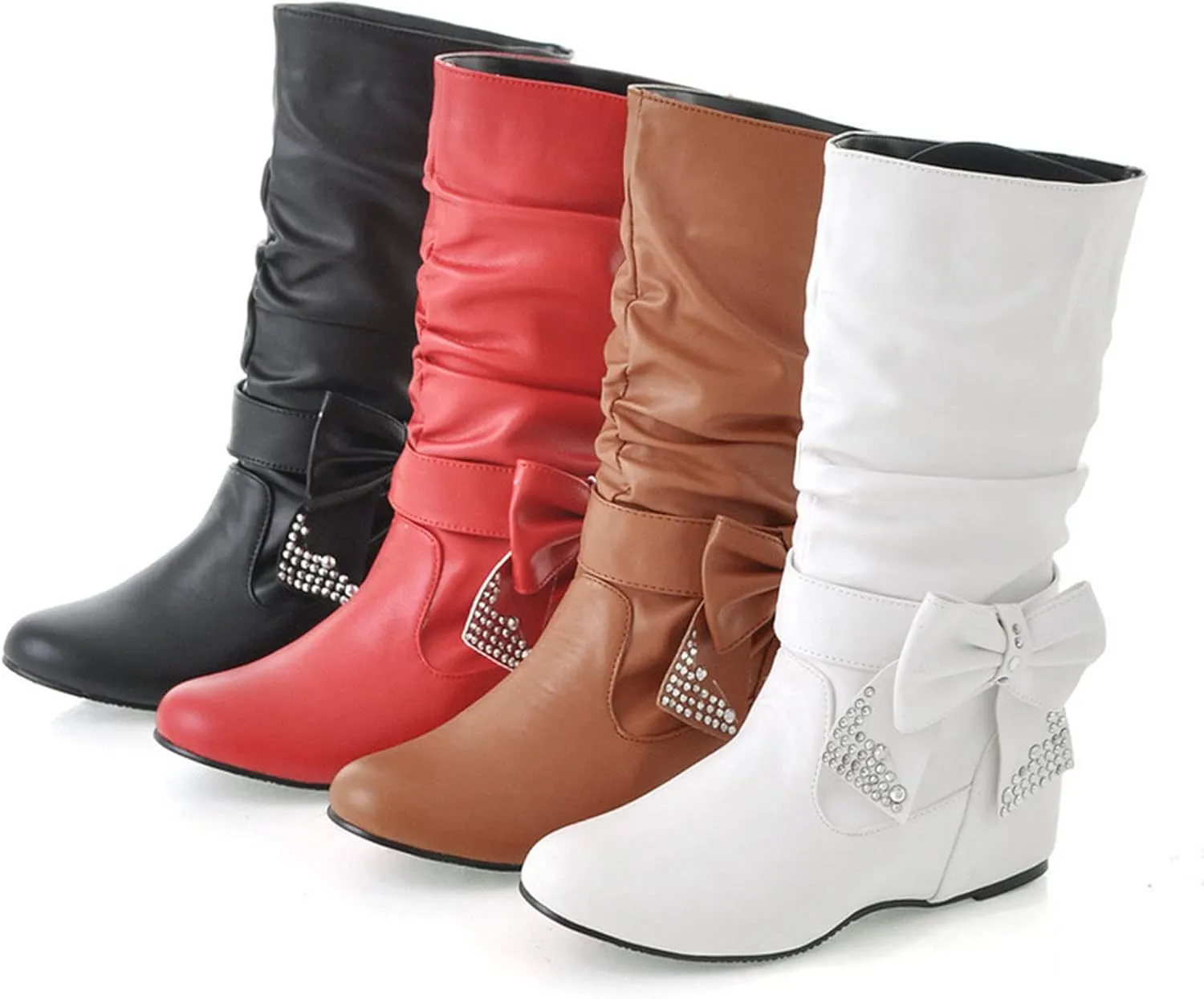 Gibobby Cowboy Boots for Women Low Heel Arch Support Boots Casual Flat Platform Short Ankle Boots Everyday Boots for Ladies 52