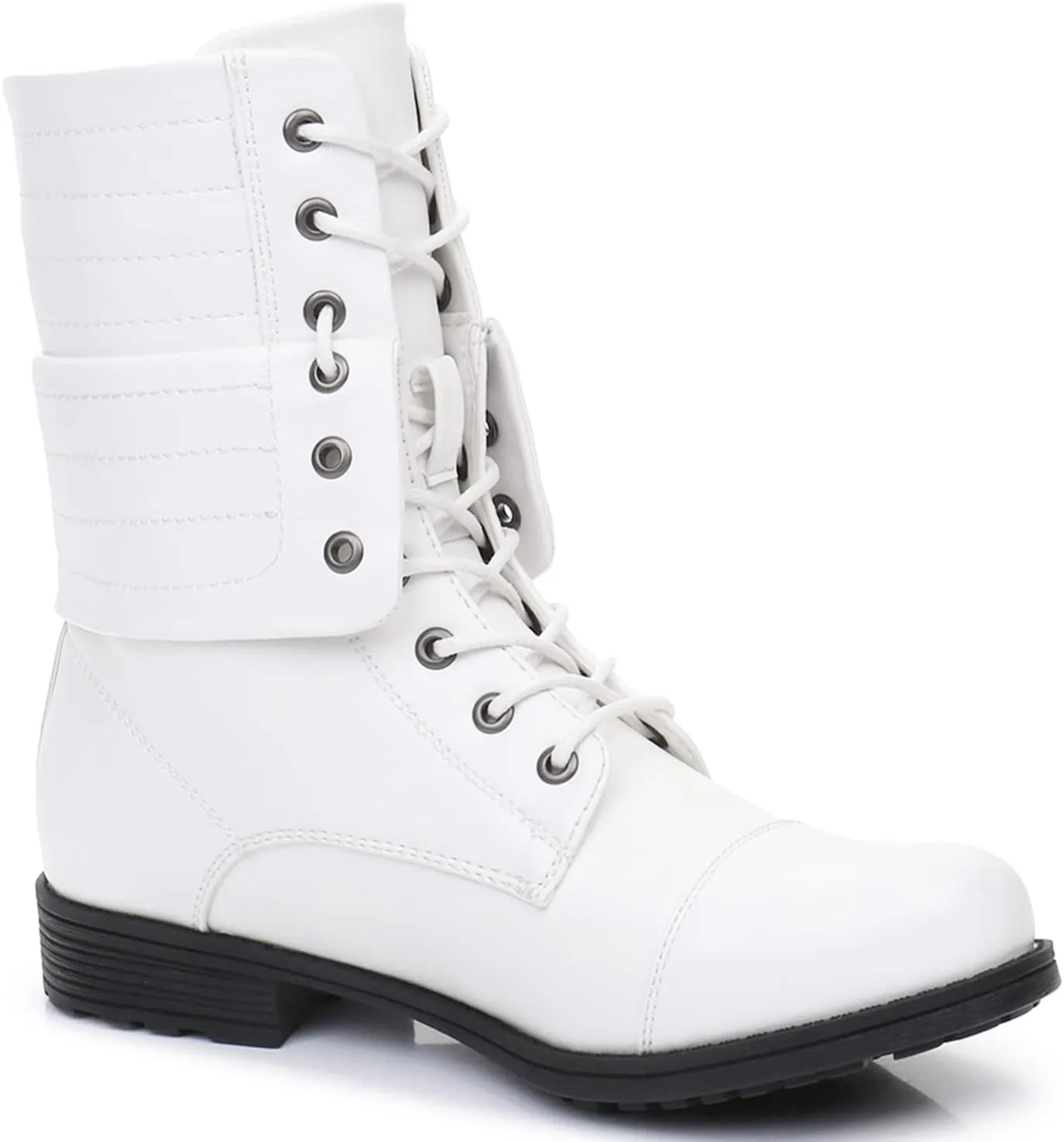 GLOBALWIN Women's Fashion Low Heels Lace Up Ankle Boots