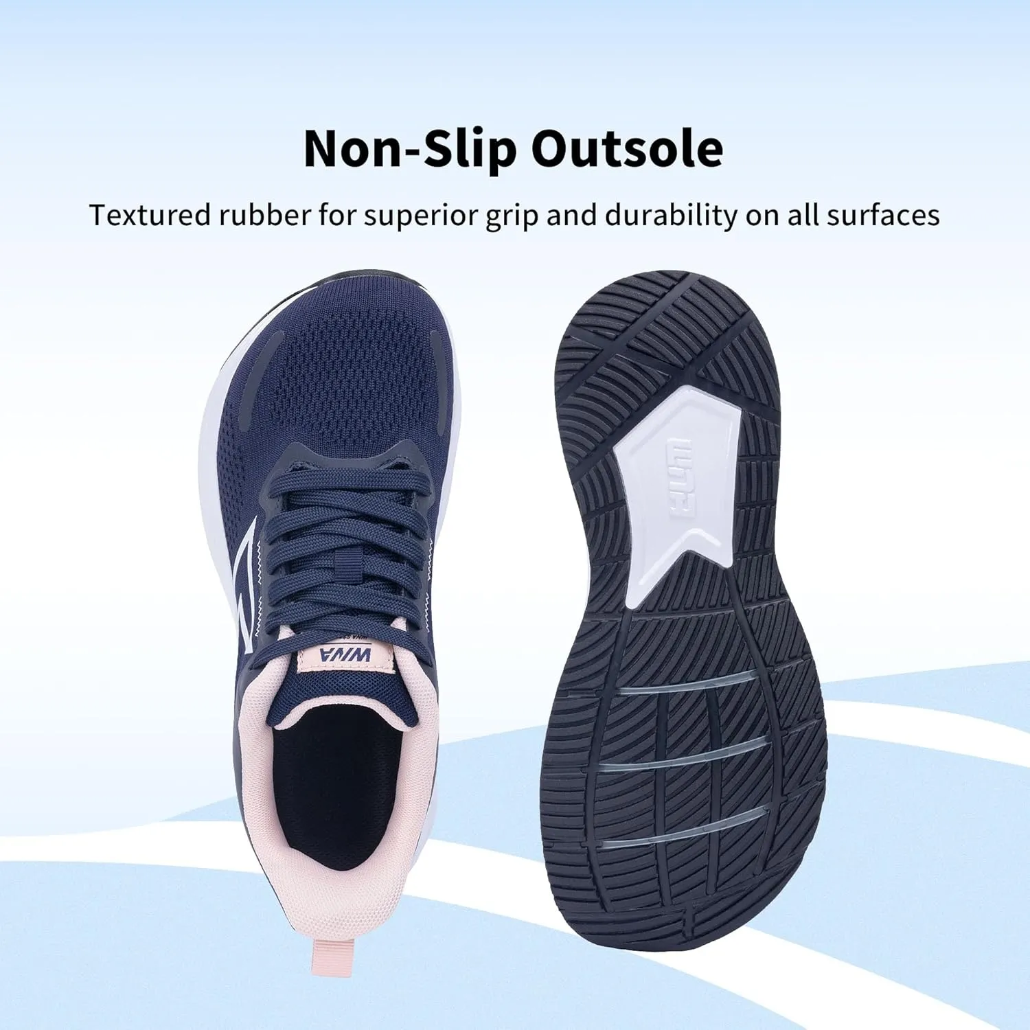 GOOBON Wide Toe Box Running Shoes Women Walking Sneakers Wide Width Tennis Athletic Shoes