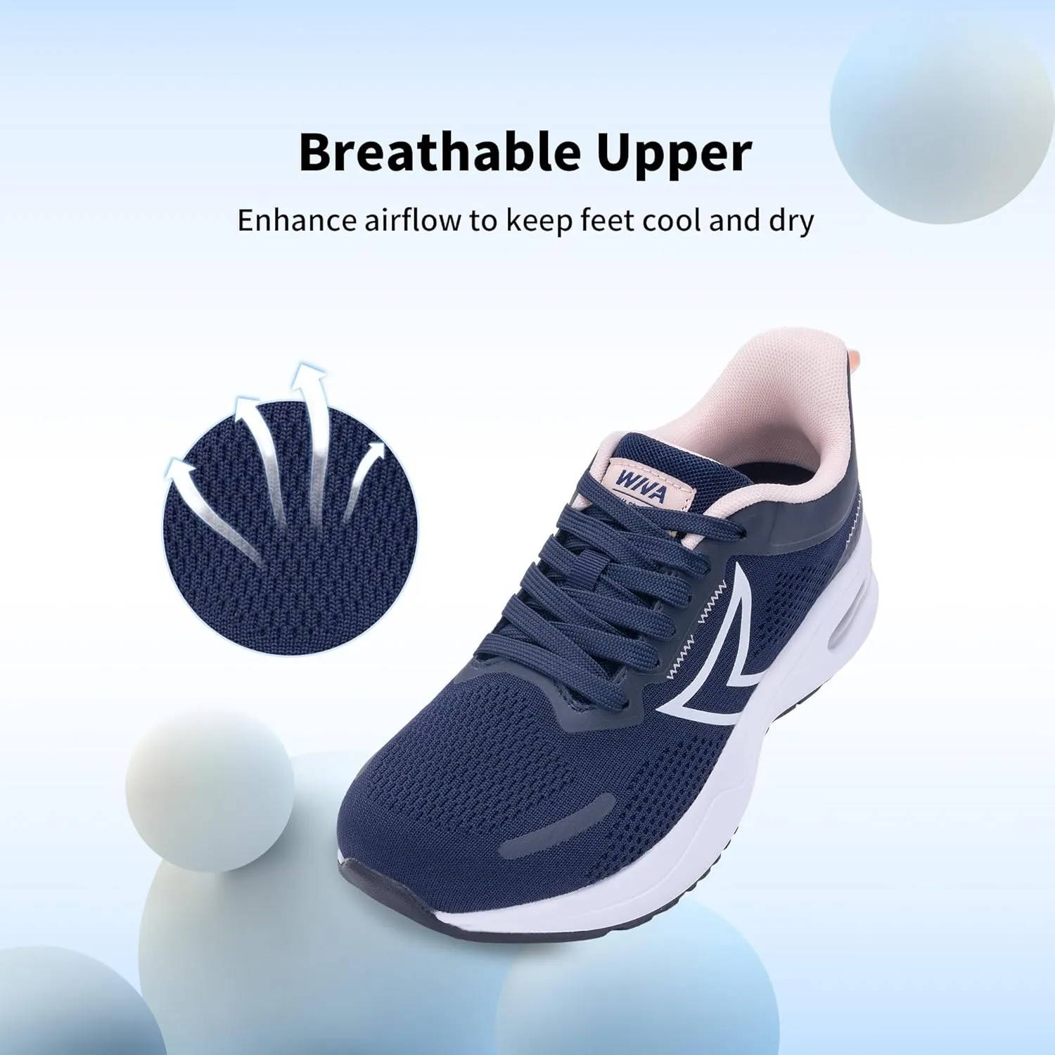 GOOBON Wide Toe Box Running Shoes Women Walking Sneakers Wide Width Tennis Athletic Shoes