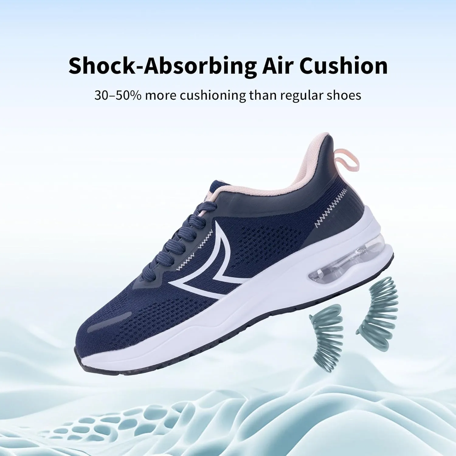 GOOBON Wide Toe Box Running Shoes Women Walking Sneakers Wide Width Tennis Athletic Shoes