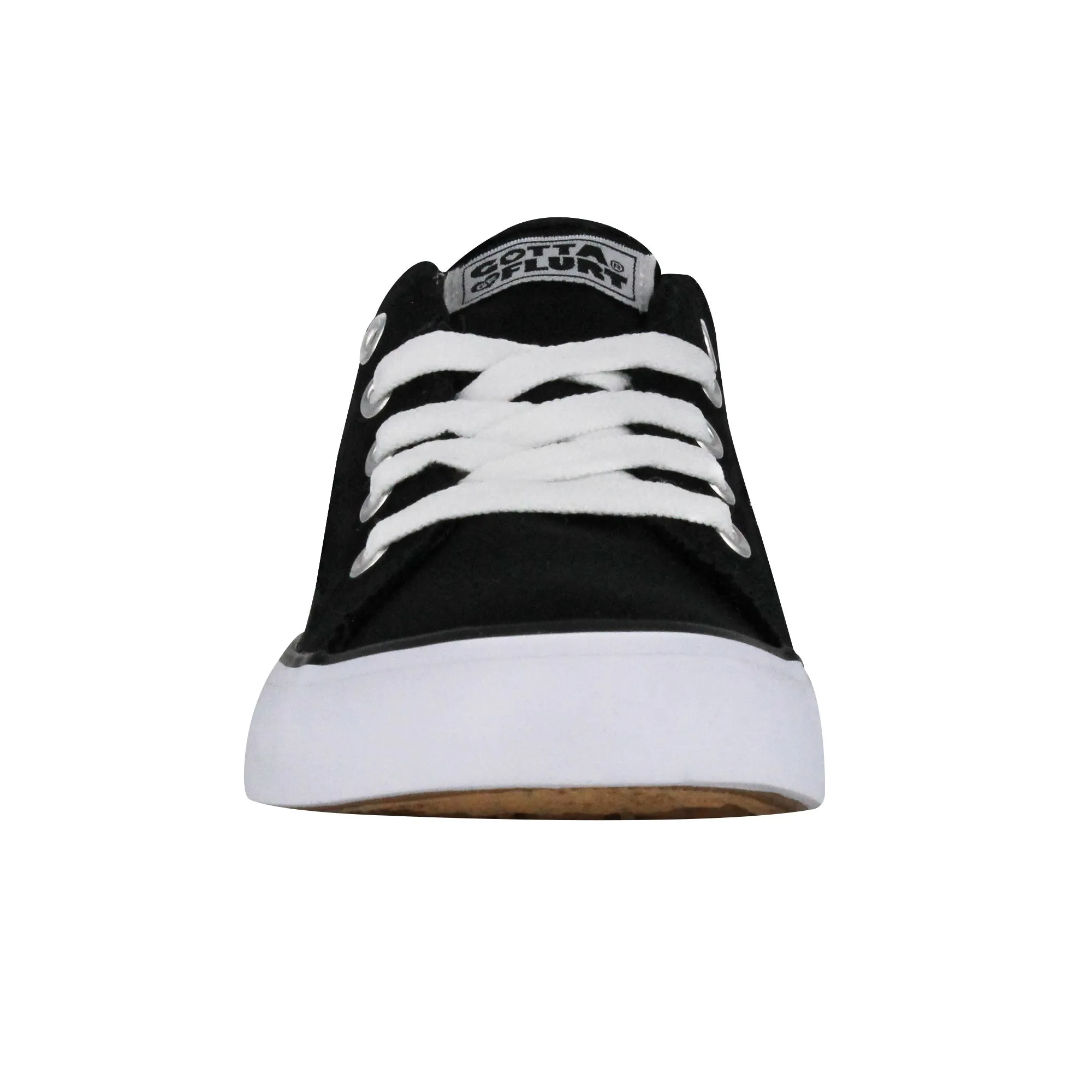 Gotta Flurt Girl's Classic II Black Canvas Low-Top Sneaker