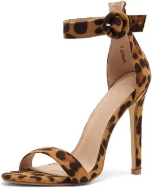 Herstyle Charming Women’s Heeled Dress Sandals Open Toe Ankle Strap High Stiletto Wedding Party Pump Shoes