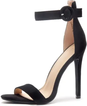 Herstyle Charming Women’s Heeled Dress Sandals Open Toe Ankle Strap High Stiletto Wedding Party Pump Shoes