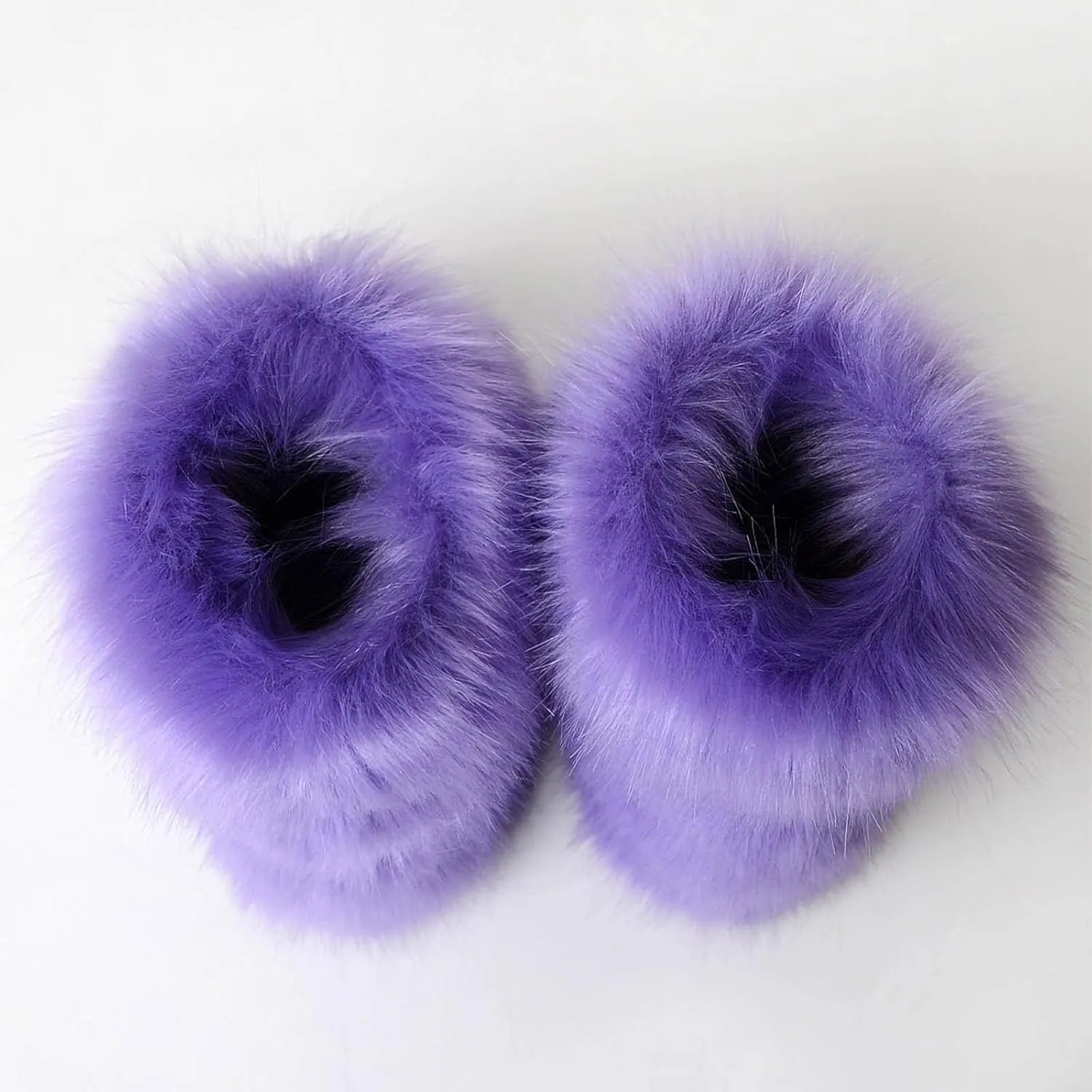 HINDOLA Womens Faux Fur Boots Winter Comfy Plush Warm Snow Boots Fuzzy Fluffy Furry Round Toe Suede Boots Comfortable Winter Ankle Booties Anti Slip Outdoor Indoor Flat Shoes