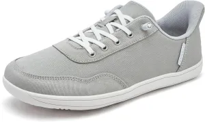 HOBIBEAR Womens Mens Hands Free Slip On Sneakers Comfort Wide Minimalist Barefoot Canvas Shoes