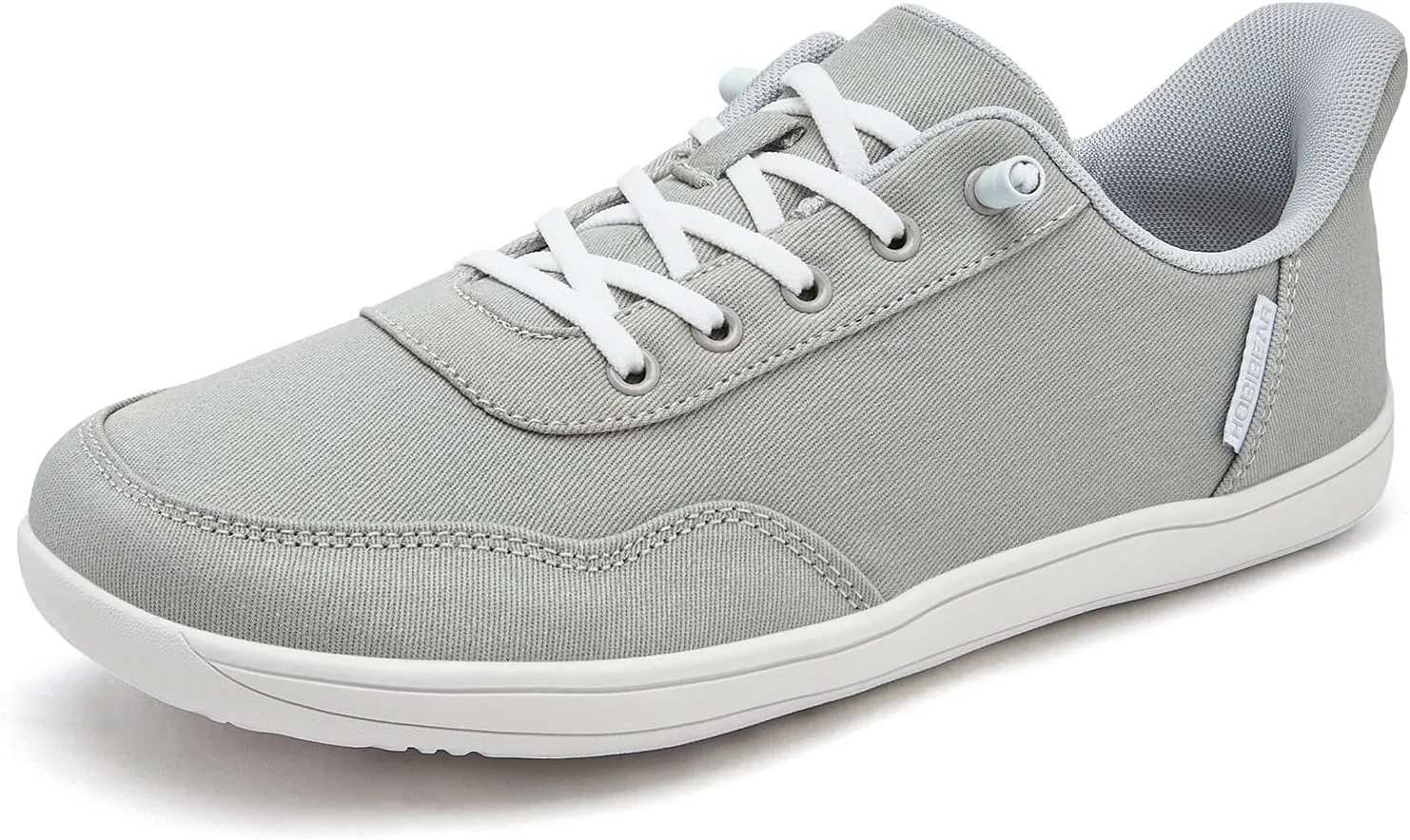 HOBIBEAR Womens Mens Hands Free Slip On Sneakers Comfort Wide Minimalist Barefoot Canvas Shoes