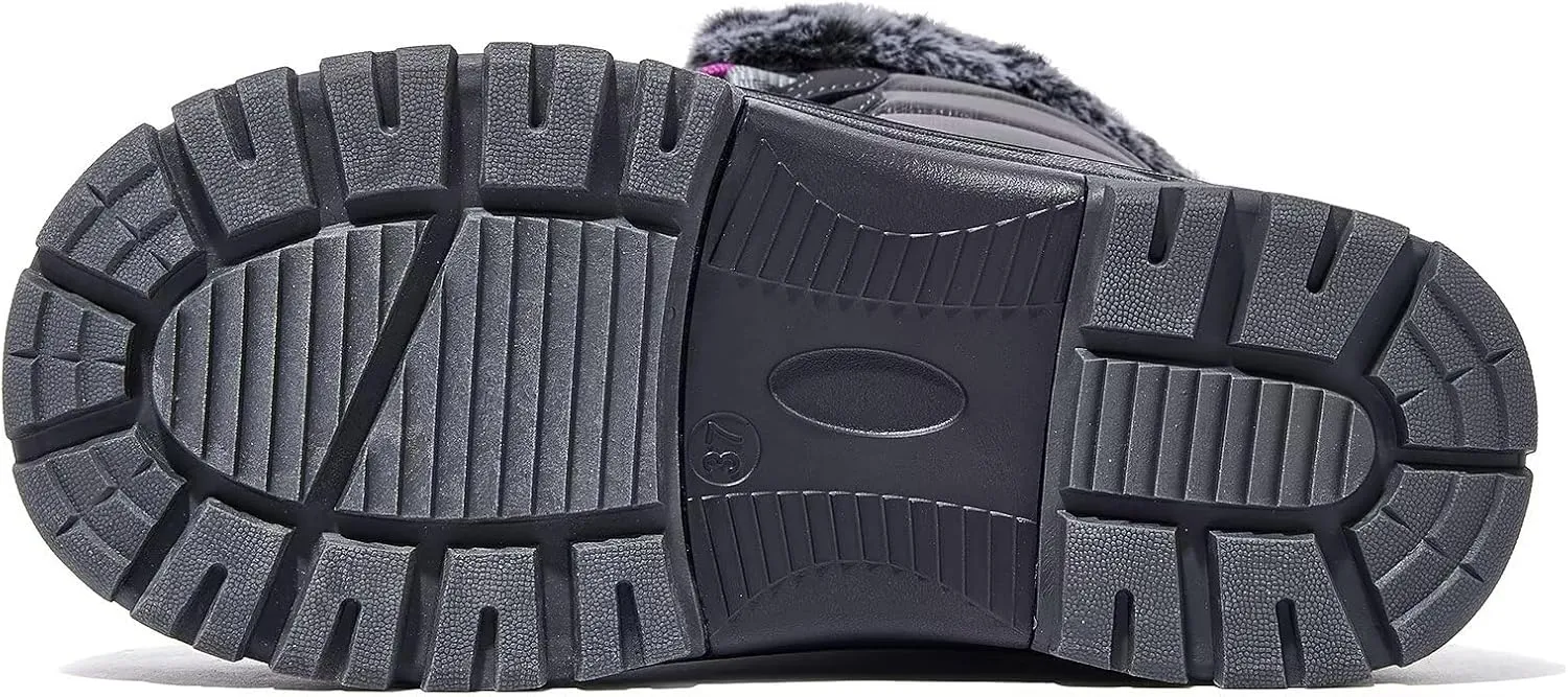 HOBIBEAR Women's Waterproof Winter Snow Boots Lightweight Anti-Slip Warm Outdoor Mid-Calf Booties