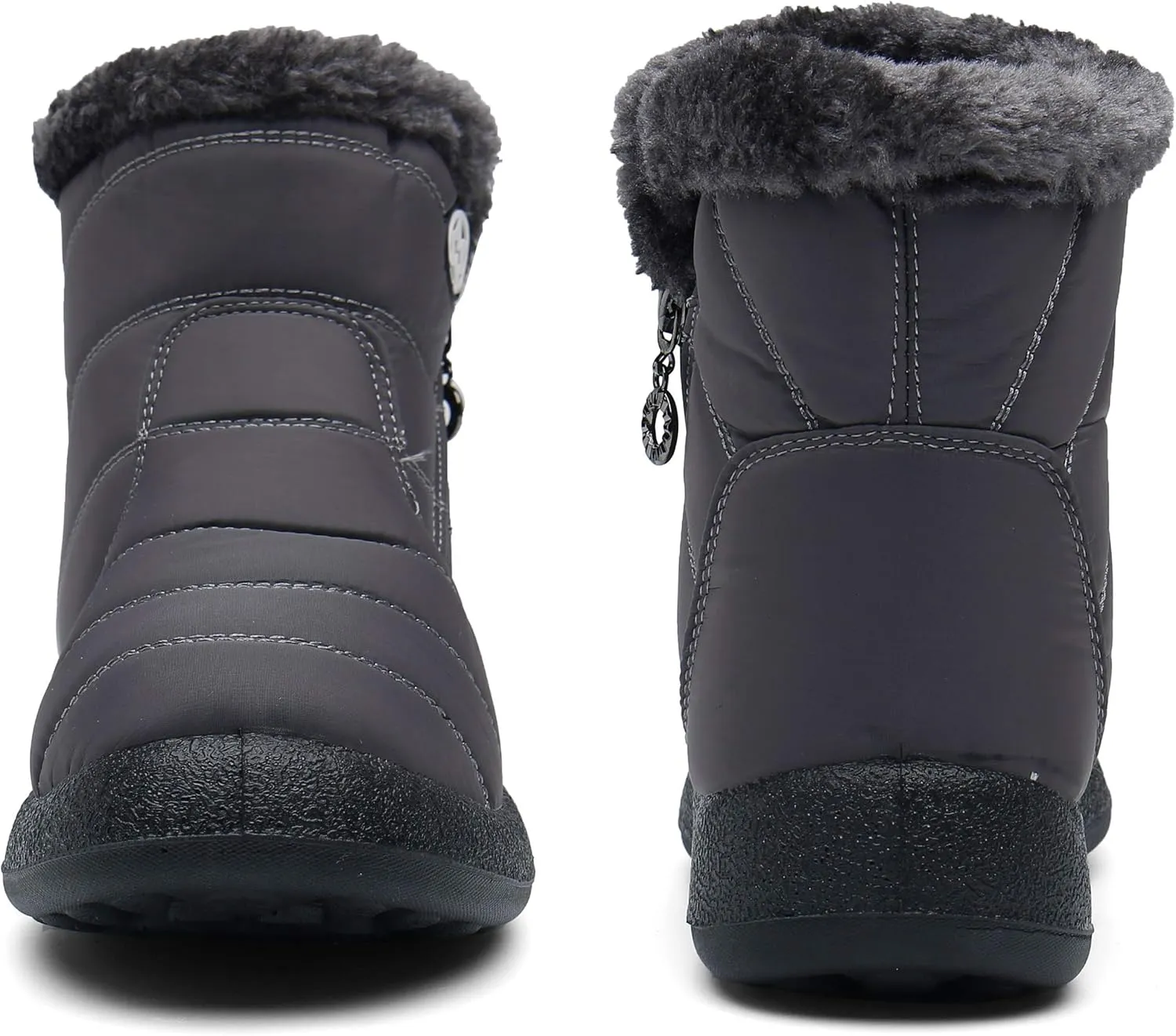 Hsyooes Womens Warm Fur Lined Winter Snow Boots Waterproof Ankle Boots Outdoor Booties Comfortable Shoes for Women