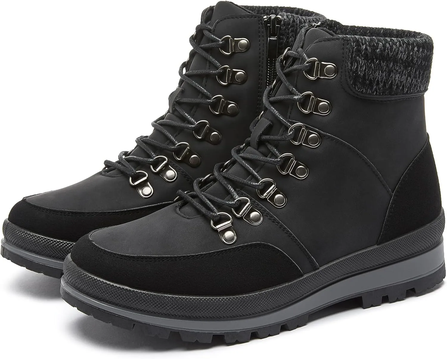 HYPOCRUTE Winter Snow Boots for Women Water Resistant Hiking Work Boots Women’s Snow Ankle Boots Comfortable Outdoor Shoes