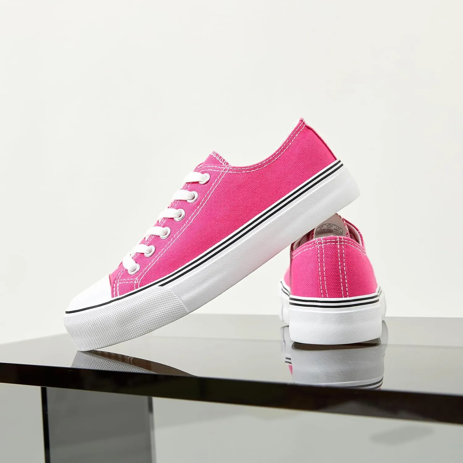 Iarus Womens Canvas Shoes Low top Sneakers for Womens Fashion Casual Shoes Walking Comfortable Shoes