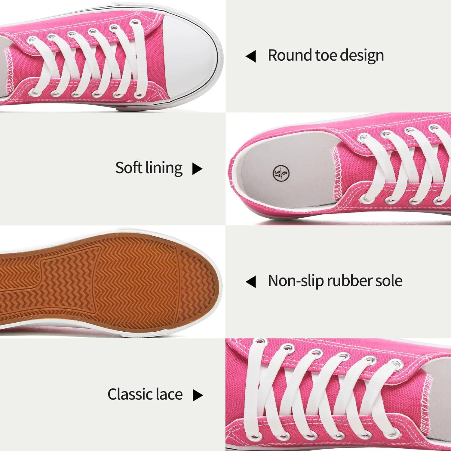 Iarus Womens Canvas Shoes Low top Sneakers for Womens Fashion Casual Shoes Walking Comfortable Shoes