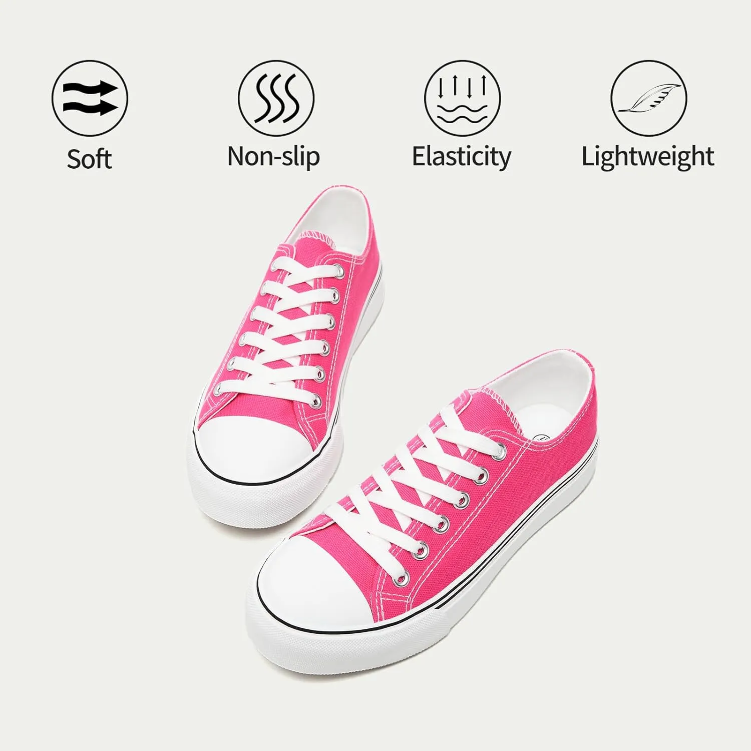 Iarus Womens Canvas Shoes Low top Sneakers for Womens Fashion Casual Shoes Walking Comfortable Shoes