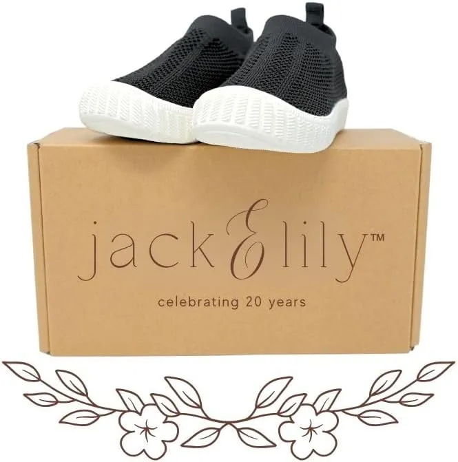 Jack & Lily Baby, Toddler & Kids Walking Shoes – Non-Slip, Washable Slip-On Sneakers for Boys & Girls – Indoor & Outdoor Use