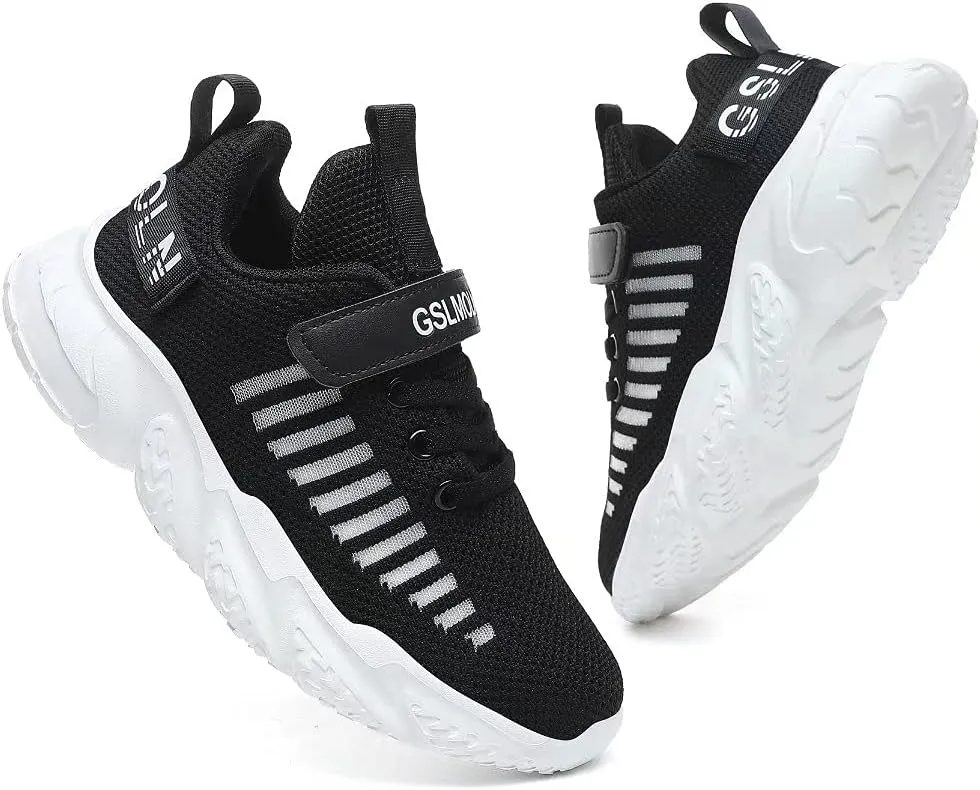 Jakcuz Children Fashion Platform Sneakers Kids Ultra Lightweight Breathable Casual Gym Sport Walking Shoes for Girls Boys