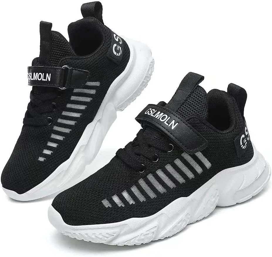 Jakcuz Children Fashion Platform Sneakers Kids Ultra Lightweight Breathable Casual Gym Sport Walking Shoes for Girls Boys
