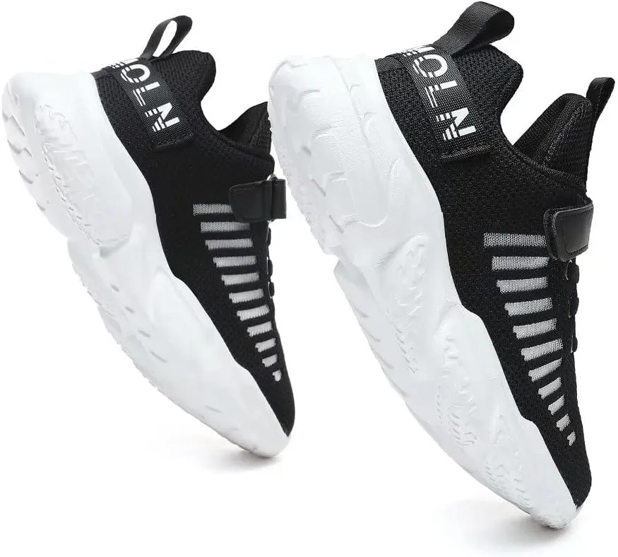 Jakcuz Children Fashion Platform Sneakers Kids Ultra Lightweight Breathable Casual Gym Sport Walking Shoes for Girls Boys