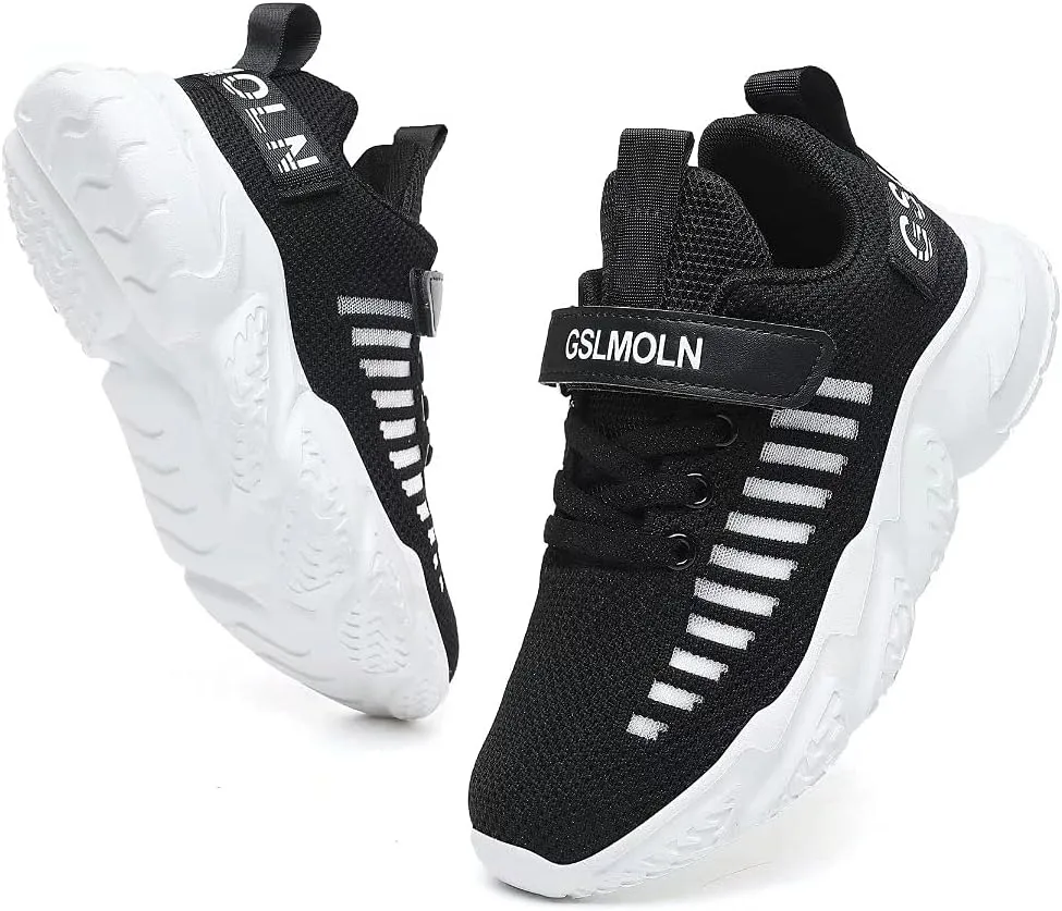 Jakcuz Children Fashion Platform Sneakers Kids Ultra Lightweight Breathable Casual Gym Sport Walking Shoes for Girls Boys