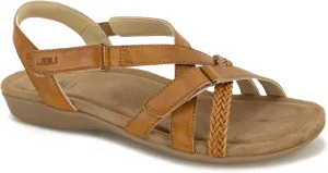 JBU Brooke Vegan Women's Comfort Casual Adjustable Ankle Strap Classic Flat Sandals