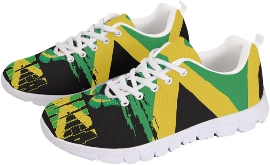 Jeiento American Flag Shoes Men's Fashion Sneaker Sports Running Shoes Causal Travel Walking Flat Shoe Breathable