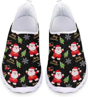 Jeiento Christmas Athletic Running Shoes for Women - Fashion Tennis Walking Sneakers
