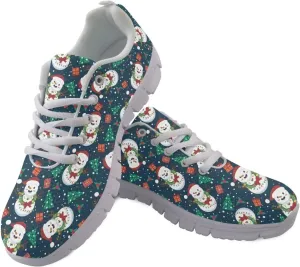 Jeiento Christmas Sneakers for Women,Womens Christmas Shoes Tennis Shoes,Holiday Shoes for Women