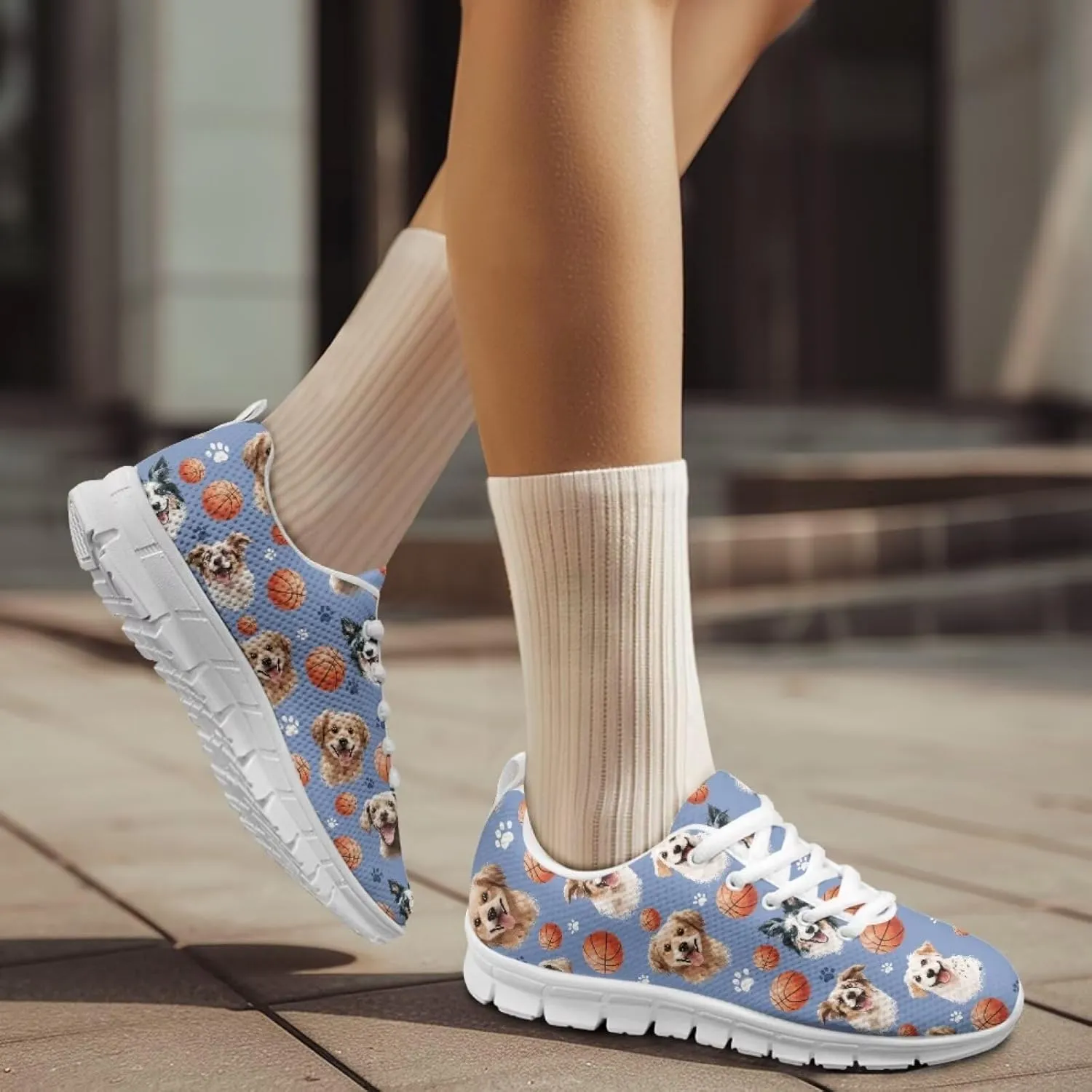 Jeiento Outdoor Running Shoes for Women Men Teenager Non Slip Fashion Mesh Gym Sports Shoes Workout Casual Sneakers for Teenager Girls
