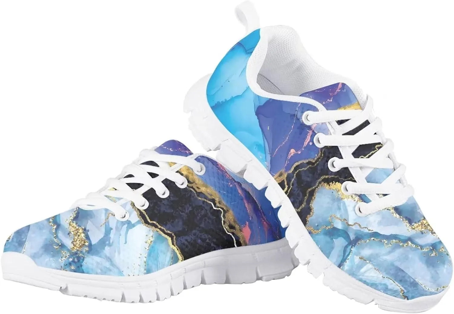 Jeiento Unisex Children Sports Shoes Running Hiking Walking Shoes Mesh Fitness Shoes School Students Shoes