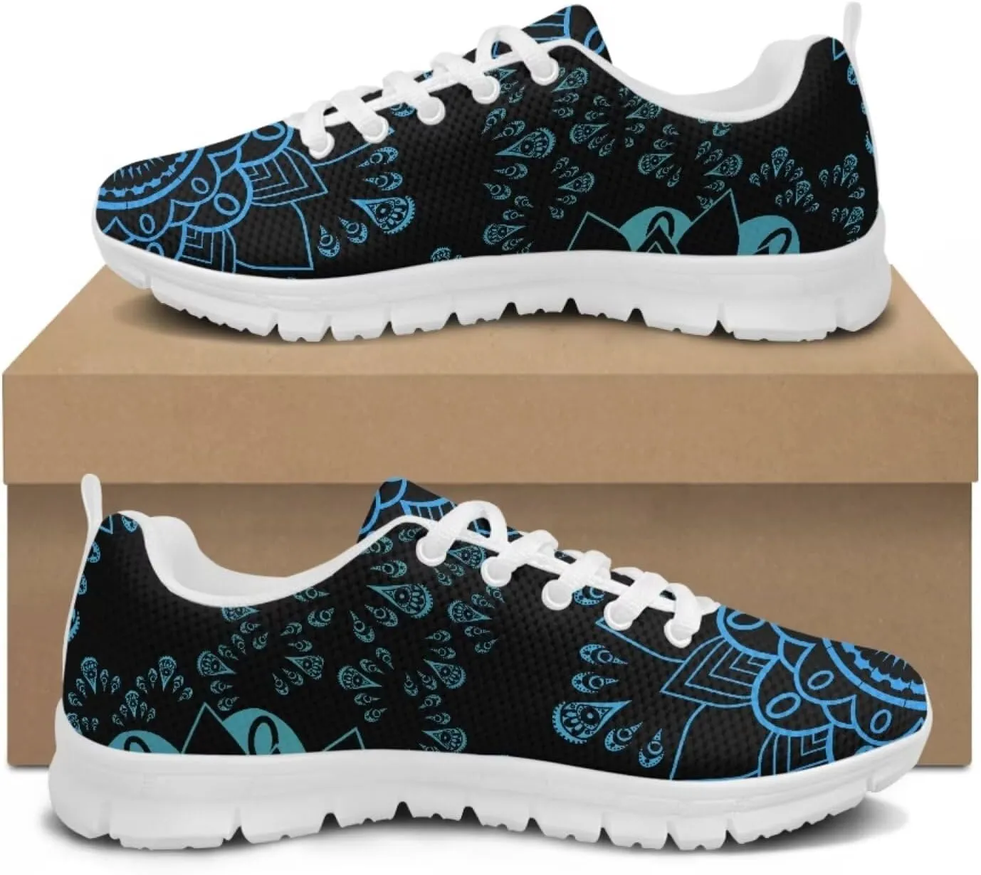 Jeiento Walking Shoes for Men Women Fashion Lightweight Breathable Running Shoes Sport Athletic Tennis Shoes