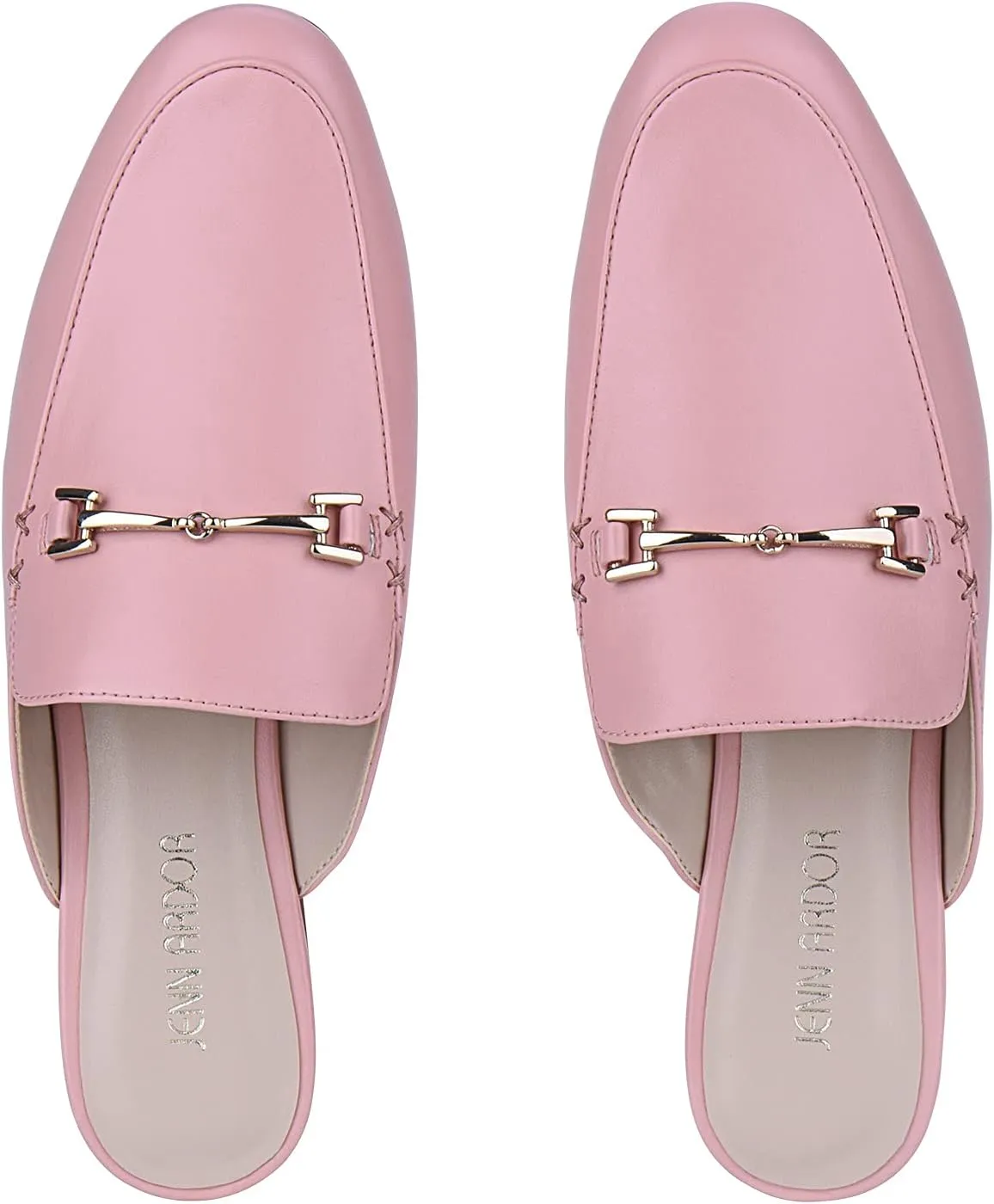 JENN ARDOR Mules for Women Flats Backless Loafers Shoes Slip On Slippers Pointed Toe Low Heel Work Slides Womens Mules Casual Shoes