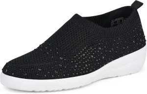 JENN ARDOR Womens Slip Ons Sneaker Shoes Mesh Knit Casual Walking Shoes Breathable Lightweight Fashion Sock Sneakers