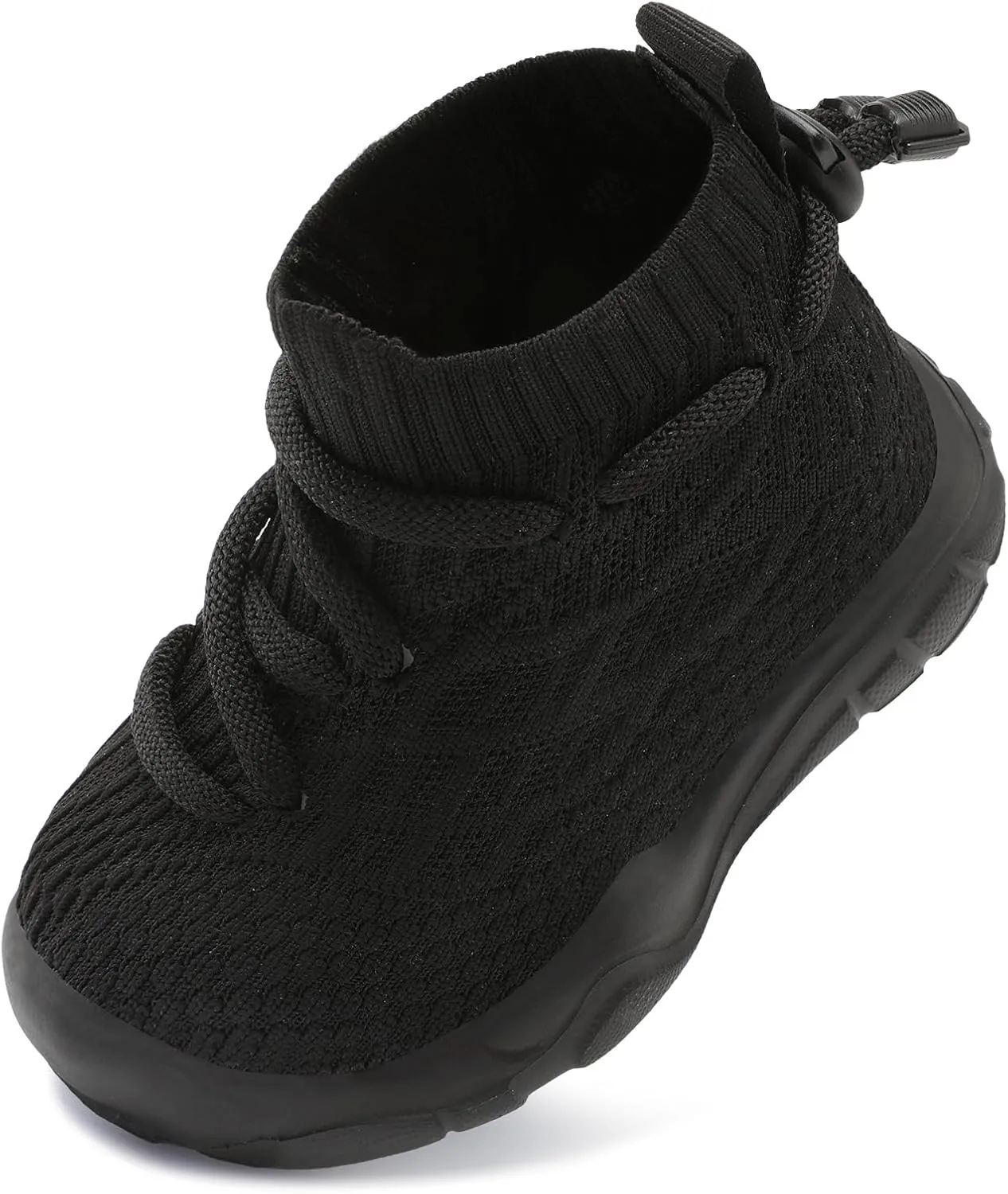 JIASUQI Toddler Shoes High Top Sneakers for Boys Girls Barefoot Wide Walking Tennis Shoes