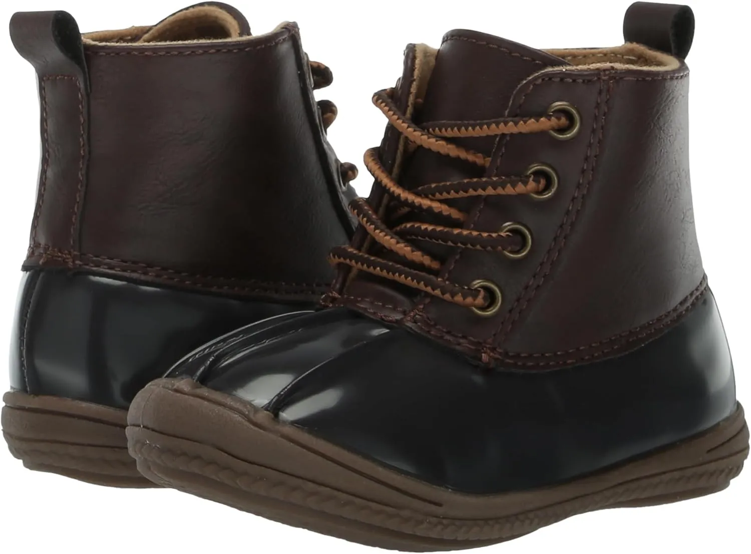 Josmo Unisex-Child Kids Lace-up Outdoor Rain Duck Boots