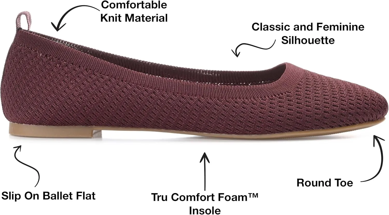 Journee Collection Women's Maryann Ballet Flat
