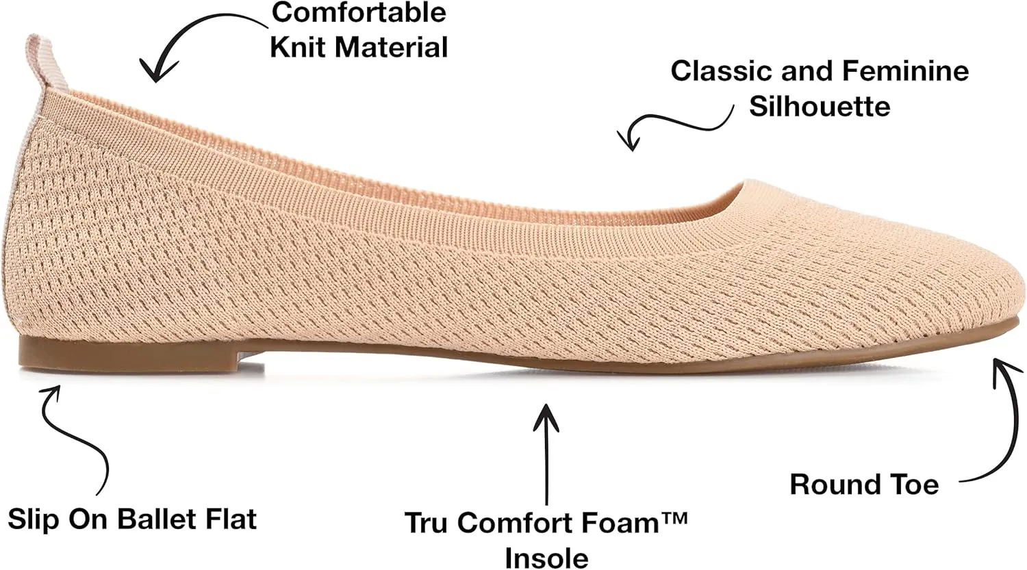 Journee Collection Women's Maryann Ballet Flat
