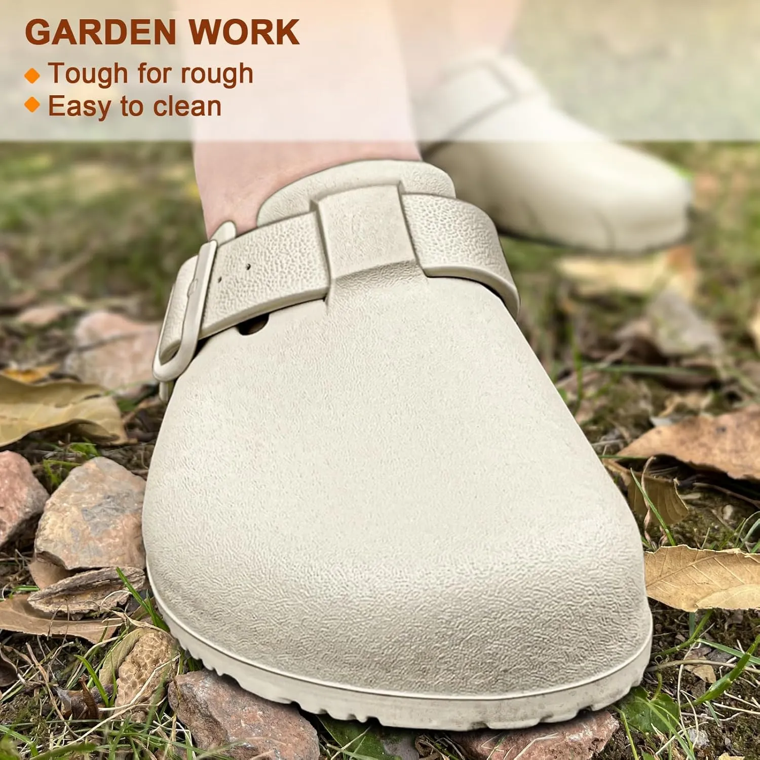 KEMISANT Women Clogs,Comfortable Mules Sandals Slippers Nurse Garden Shoes Unisex for Men Cushioned Support