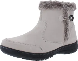 Khombu Women's Winter Snow Boots Warm Ankle Booties Lightweight with Zipper Outdoor Indoor Easy Walking Shoes Boot