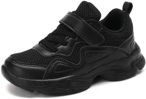 Kids Boy Girl PU Leather Casual Sneakers for Sport Walking Running School
